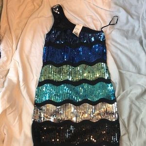 Sequin body con party dress